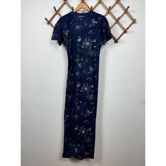 Chufy Dylan Midi Dress in Cosmos Navy Size S - Picture 4 of 12